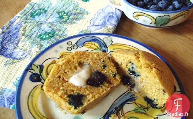 Muffins de Maïs aux Bleuets Sans Gluten