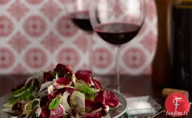 Salade de Fenouil et Radicchio avec Vinaigrette aux Olives