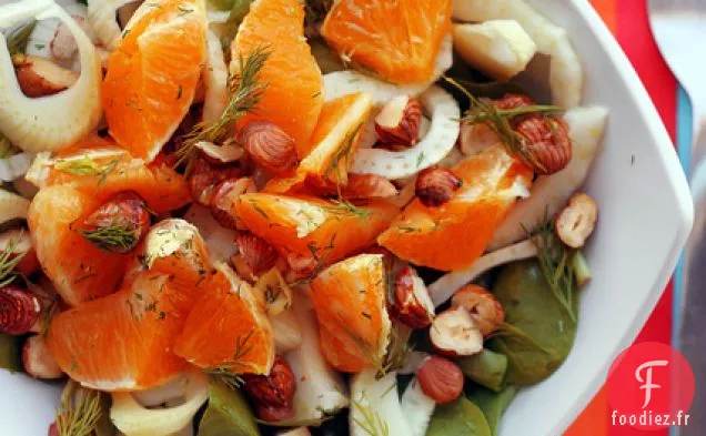 Orange Sanguine, Fenouil Et Épinards
