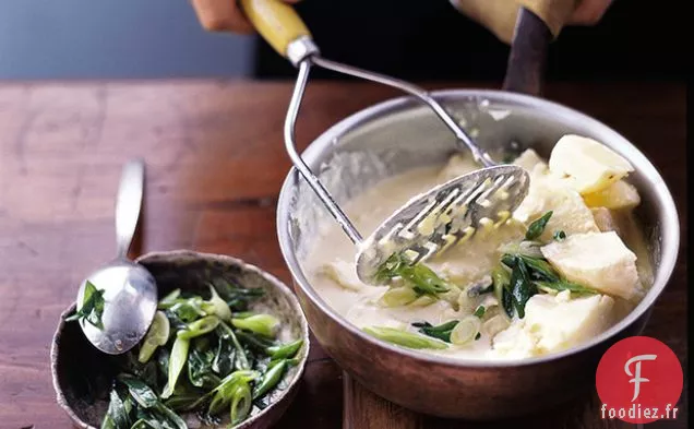 Purée de Pommes de Terre au Wasabi et à l'Oignon Vert