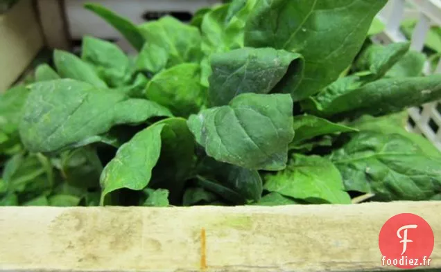 Salade D'Épinards Aux Champignons, Prosciutto Et Pignons De Pin