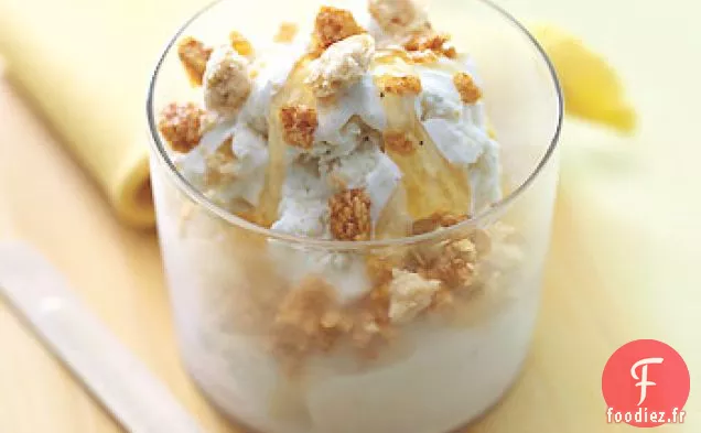 Glace à la Vanille avec Bonbons au Sésame et Halva