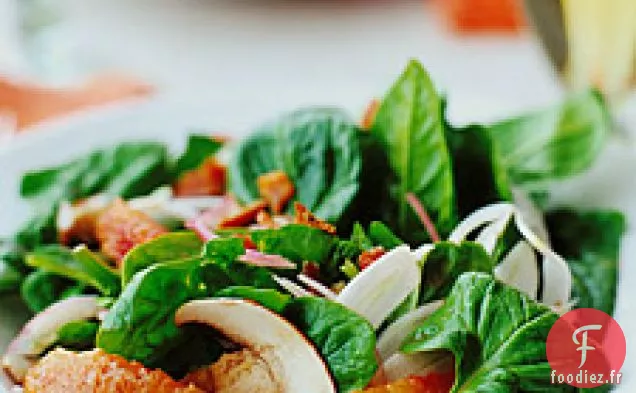 Salade D'Épinards Au Fenouil Et Oranges Sanguines