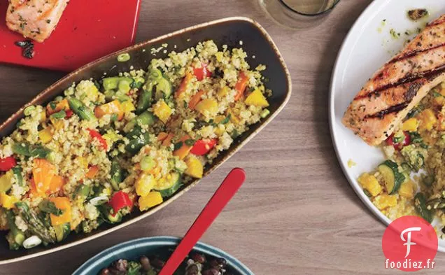 Pilaf de Légumes de Printemps et de Quinoa