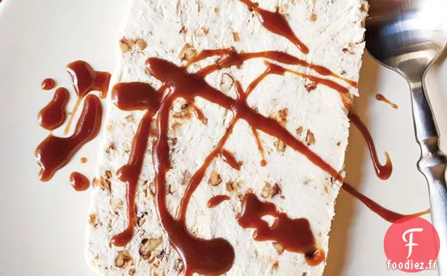 Semifreddo Praliné aux Pacanes et Caramel au Bourbon