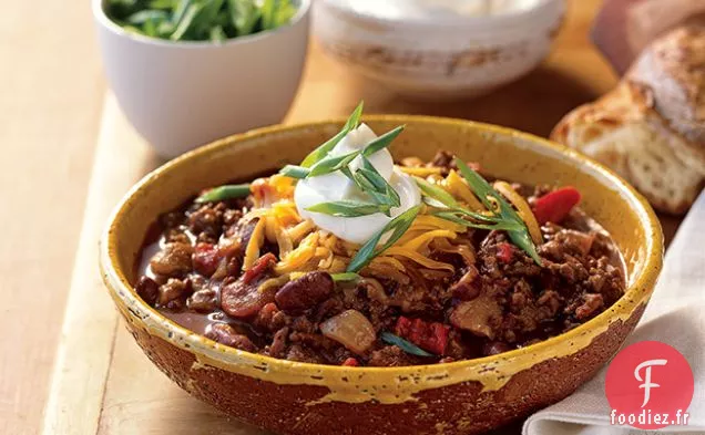 Chili au Bœuf et à la Bière Brune