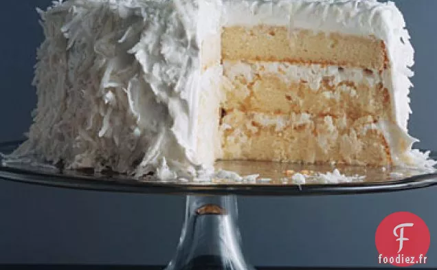 Gâteau de Couche de Noix De Coco Fraîche