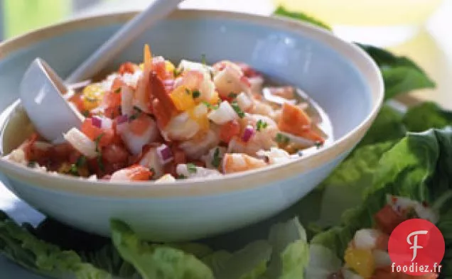Ceviche de Melon d'eau de Coquillages