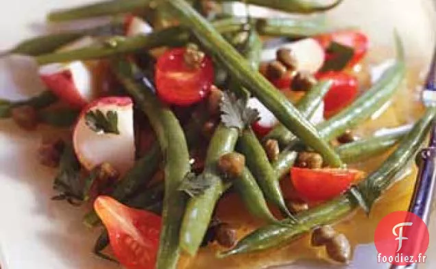 Salade de Pommes de Terre, Haricots Verts et Tomates Cerises