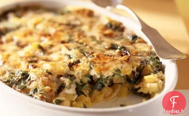 Citrouille Festonnée et Épinards