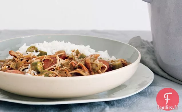 Gumbo de Poulet et Saucisse