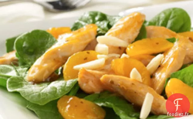 Salade Orange-épinards Au Poulet