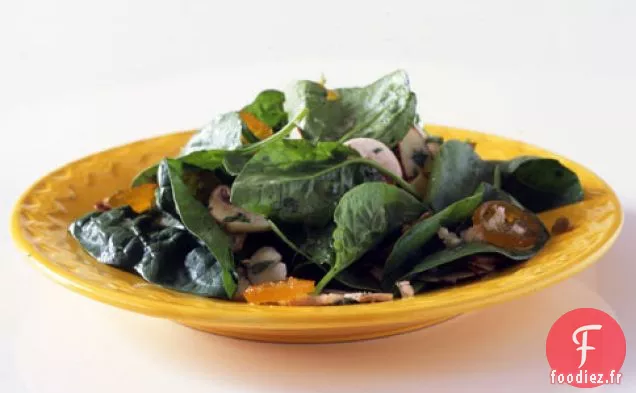 Salade D'Épinards Aux Amandes Et Kumquats