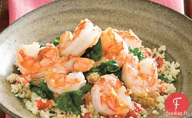 Crevettes Citronnées et Épinards