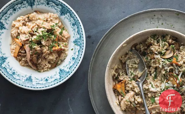 Risotto à la Dinde et aux Champignons