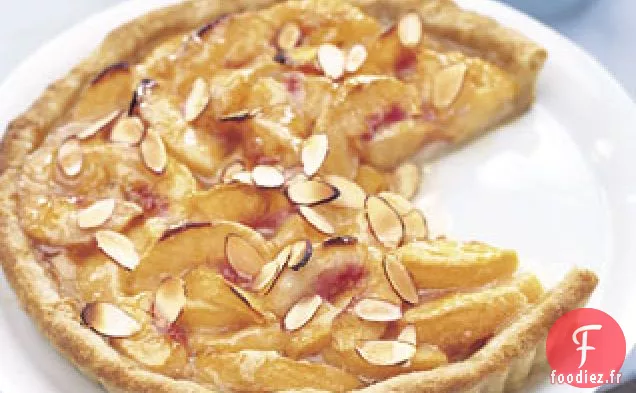 Tarte aux Pêches Glacées au Miel et Crème de Mascarpone