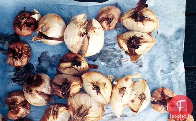 Oignons Au Beurre Brun Rôtis à Sec