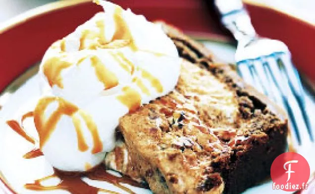 Semifreddo à la Citrouille et aux Pacanes avec Sauce au Caramel