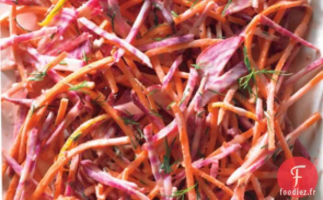 Salade de Betteraves et de Carottes à Rayures Sucrées