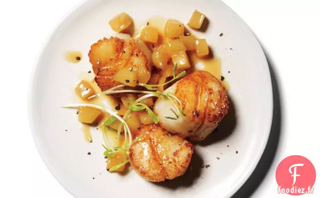 Pétoncles à la Sauce aux Pommes