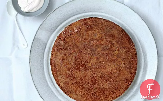 Gâteau au Beurre Brun -Polenta au Caramel à l'Érable
