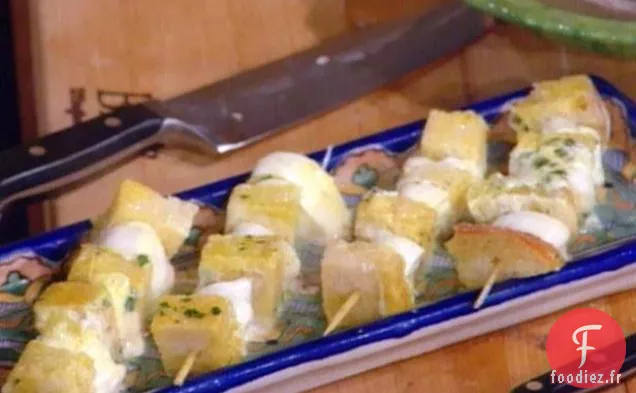 Brochettes de Mozzarella à la Sauce aux Anchois (Spiedini di Mozzarella)