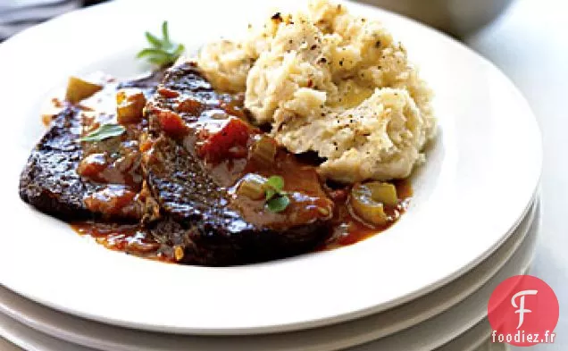 Rôti au Vin Rouge avec des Cèpes