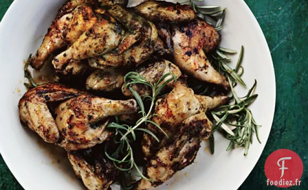 Poussins aux Herbes Grillées