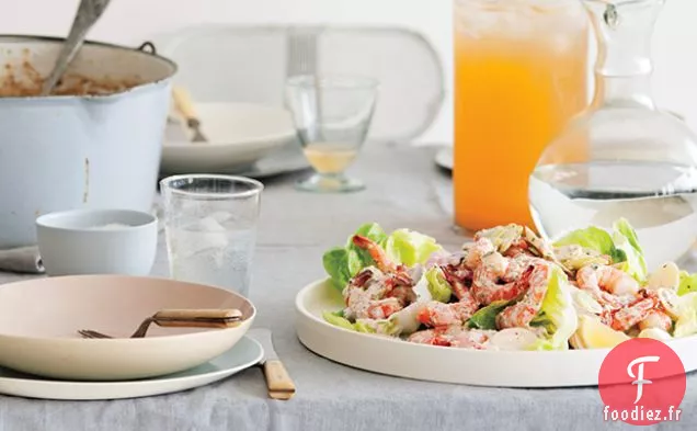 Crevettes et Cœurs de Palmier Rémoulade