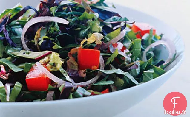 Poulet Grillé avec Salade de Mesclun Râpé