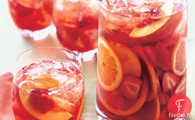Sangria à la Fraise et à la Pêche