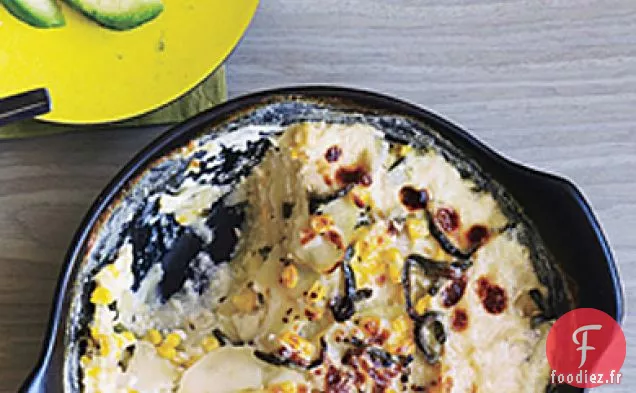Gratin de Poblano, Pommes de Terre et Maïs
