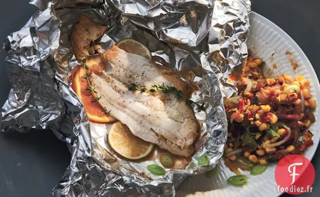 Plie au Maïs et Choux Tasso Maque