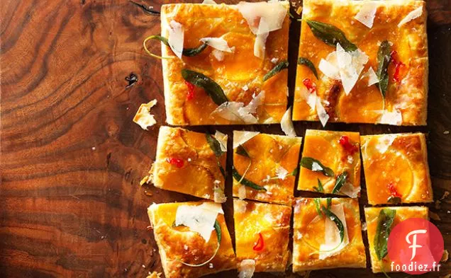 Tarte à la Courge Musquée à la Sauge Frite