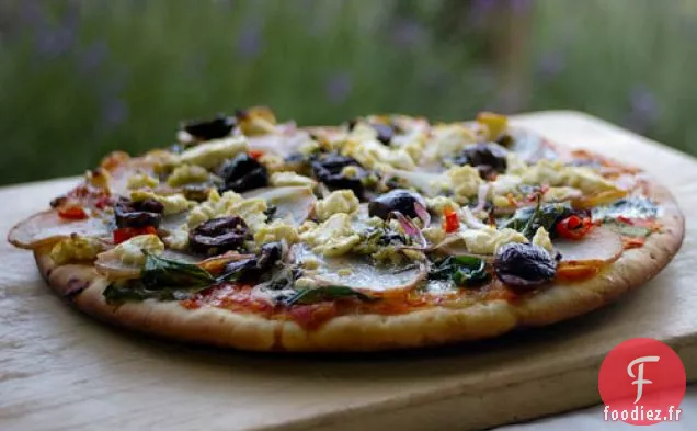 Pizza aux Pommes de Terre et aux Épinards