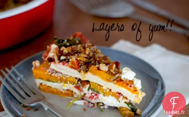 Lasagne à la Citrouille et aux Épinards
