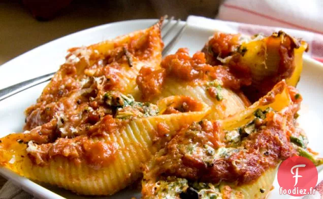 Coquilles De Pâtes Farcies Aux Épinards Et À La Riccotta
