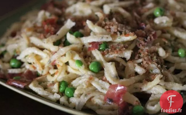 Spätzle aux Herbes et Pois