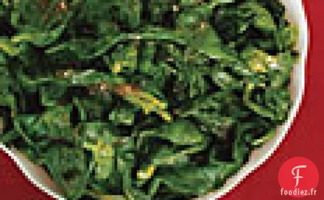 Épinards Flétris au Beurre de Noix de Muscade