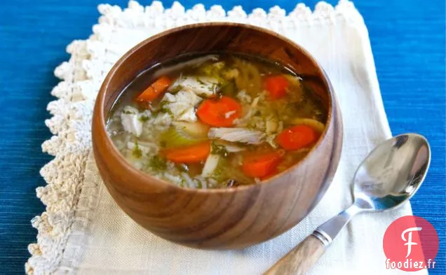 Soupe de Riz Au Poulet Rôti