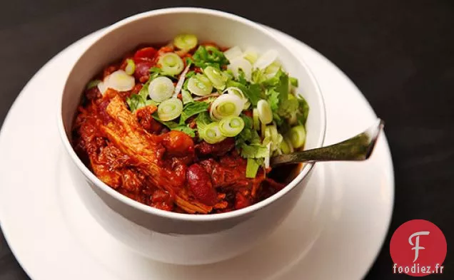 Chili Facile au Porc et aux Trois Haricots
