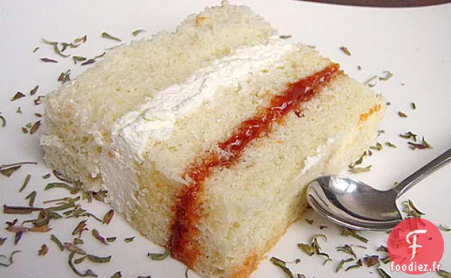 Gâteau Éponge à l'Hysope et à la Rose