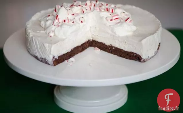 Tarte à la Menthe Poivrée à Fond Noir Congelée