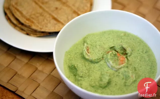 Dîner ce soir: Camarones en Pipian (Crevettes à la Sauce aux Graines de Citrouille)
