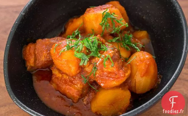 Poitrine de Porc et Ragoût de Citron Confit