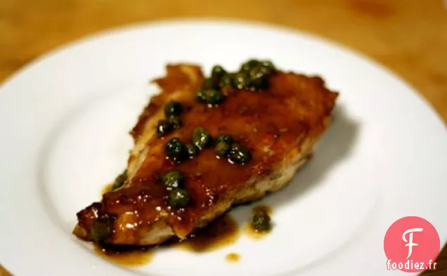 Dîner ce soir: Poulet Saupoudré de Fenouil avec Beurre Brun et Câpres
