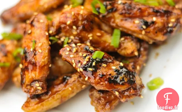 Ailes de Poulet Glacées au Hoisin Grillé