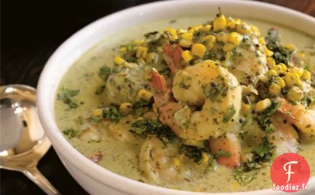 Curry de Crevettes et Maïs Sucré de Suvir Saran