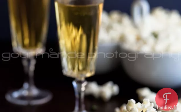 Popcorn au Beurre de Truffe, Parmesan et Thym / Accord Popcorn et Champagne