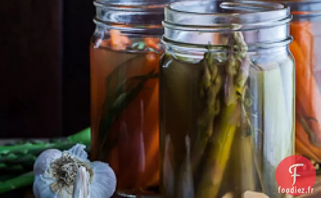 Carottes Marinées Rapides et Asperges à l'Estragon